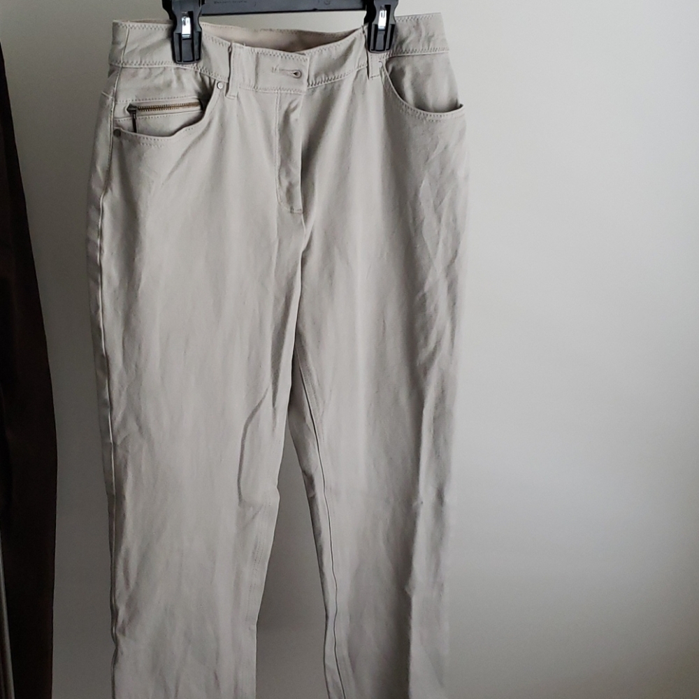 Khaki denim jeans